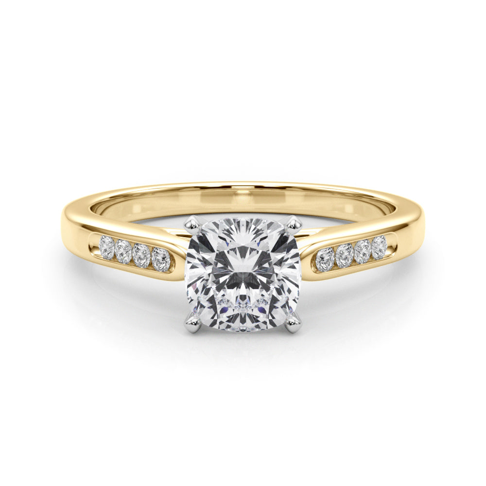 Cushion Cut Lab-Created Diamond Single Row Engagement Ring (1.08 ct. tw.)