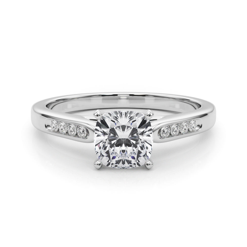 Cushion Cut Lab-Created Diamond Single Row Engagement Ring (1.08 ct. tw.)