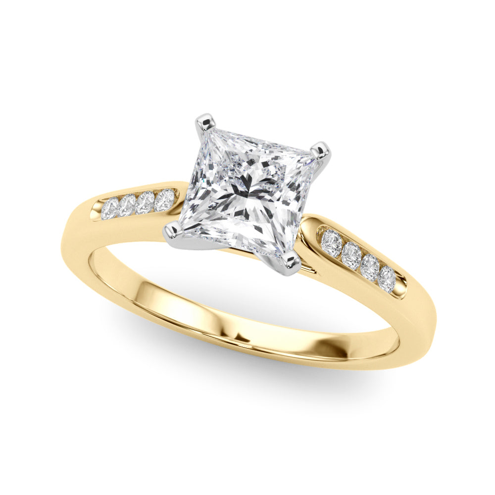 Princess Cut Lab-Created Diamond Single Row Engagement Ring (1.08 ct. tw.)