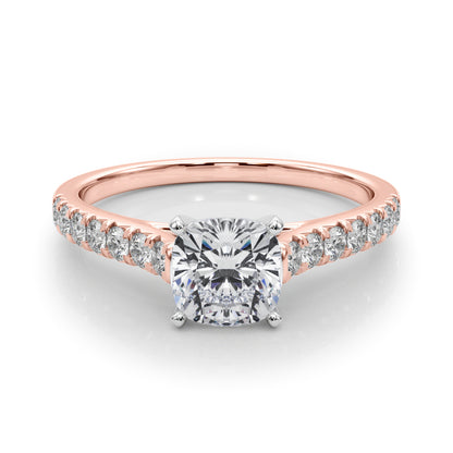 Cushion Cut Lab-Created Diamond Single Row Engagement Ring (1.35 ct. tw.)