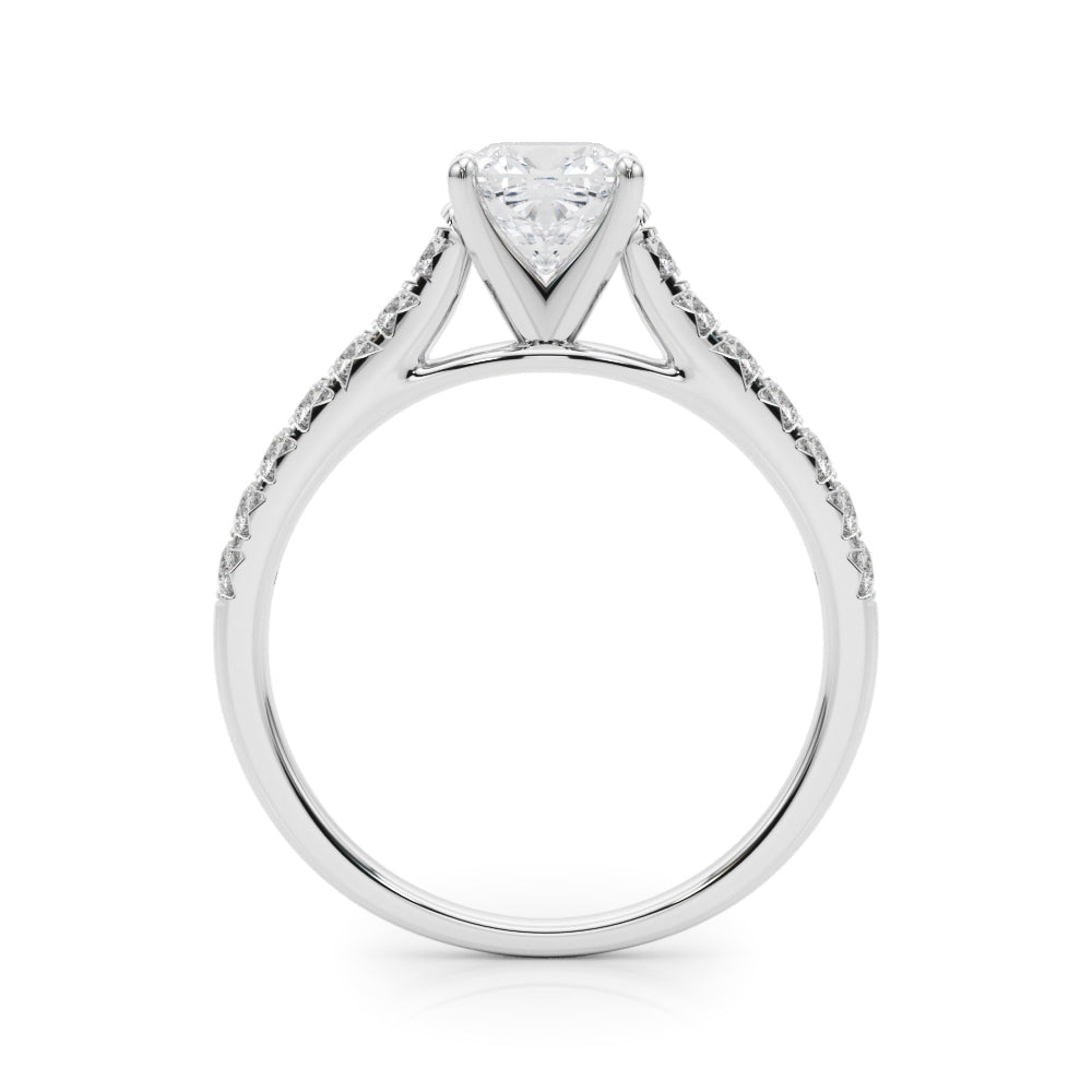 Cushion Cut Lab-Created Diamond Single Row Engagement Ring (1.35 ct. tw.)