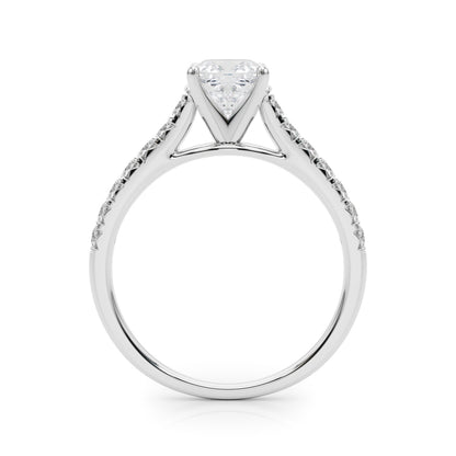 Cushion Cut Lab-Created Diamond Single Row Engagement Ring (1.35 ct. tw.)