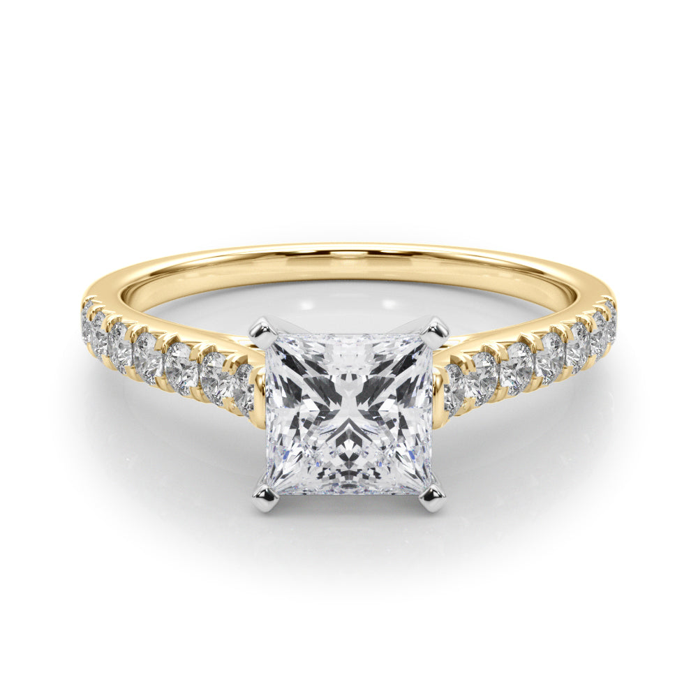 Princess Cut Lab-Created Diamond Single Row Engagement Ring (1.35 ct. tw.)