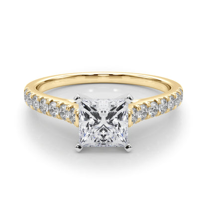 Princess Cut Lab-Created Diamond Single Row Engagement Ring (1.35 ct. tw.)