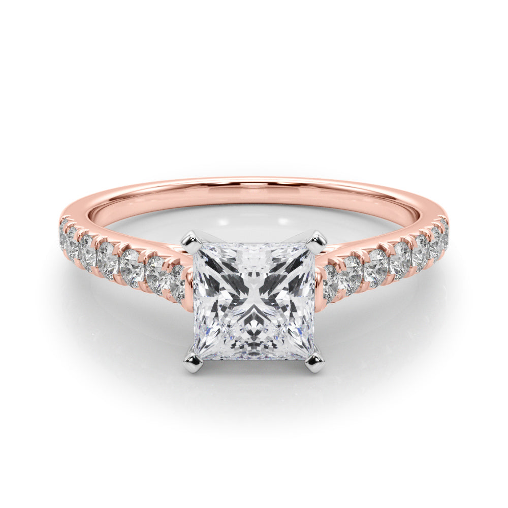 Princess Cut Lab-Created Diamond Single Row Engagement Ring (1.35 ct. tw.)