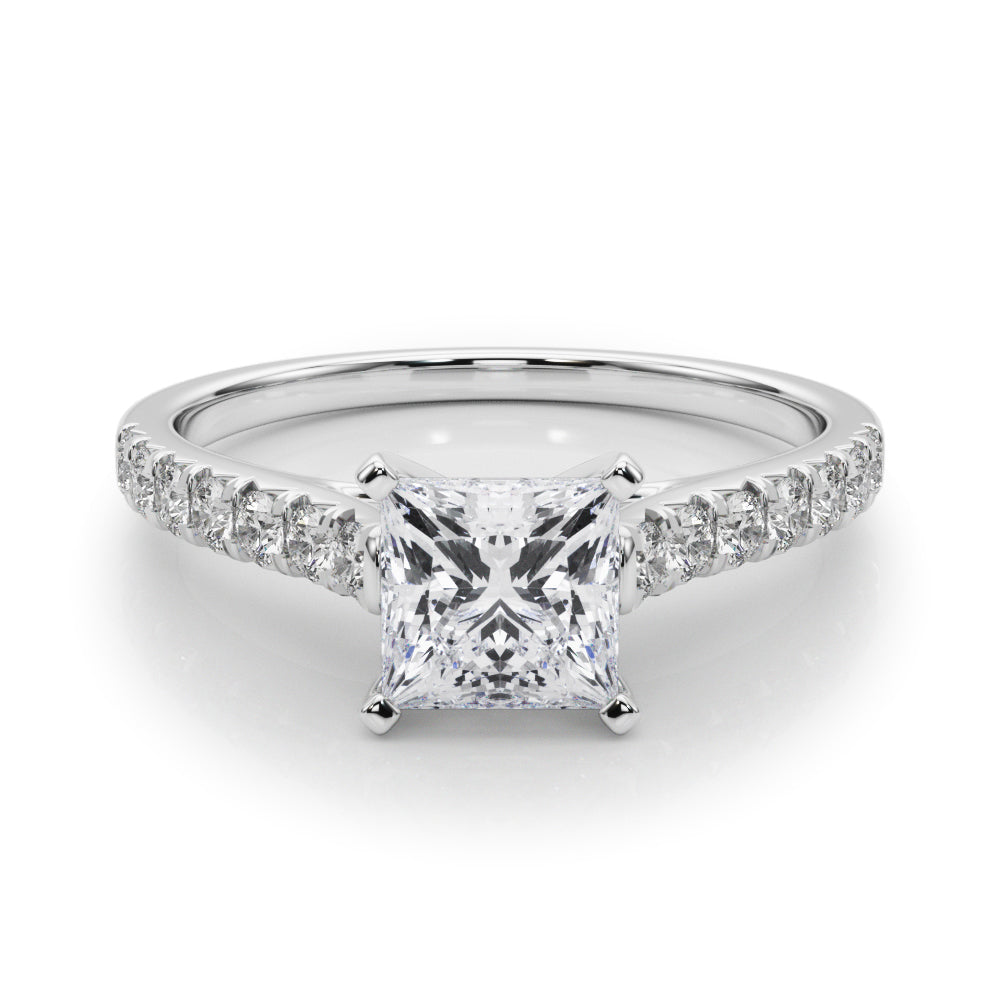 Princess Cut Lab-Created Diamond Single Row Engagement Ring (1.35 ct. tw.)