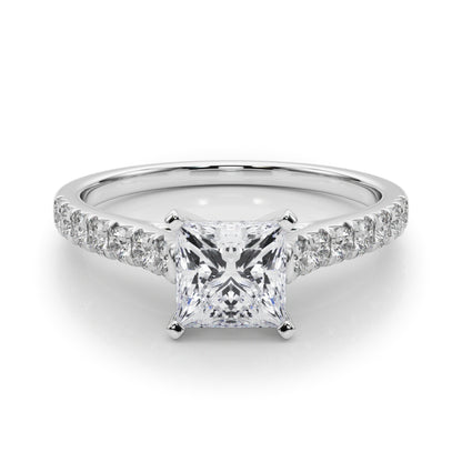 Princess Cut Lab-Created Diamond Single Row Engagement Ring (1.35 ct. tw.)