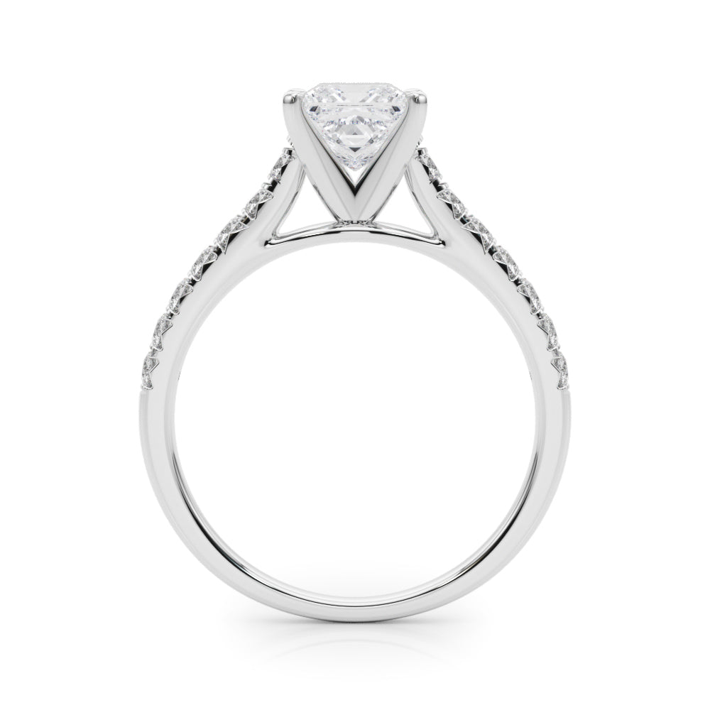 Princess Cut Lab-Created Diamond Single Row Engagement Ring (1.35 ct. tw.)