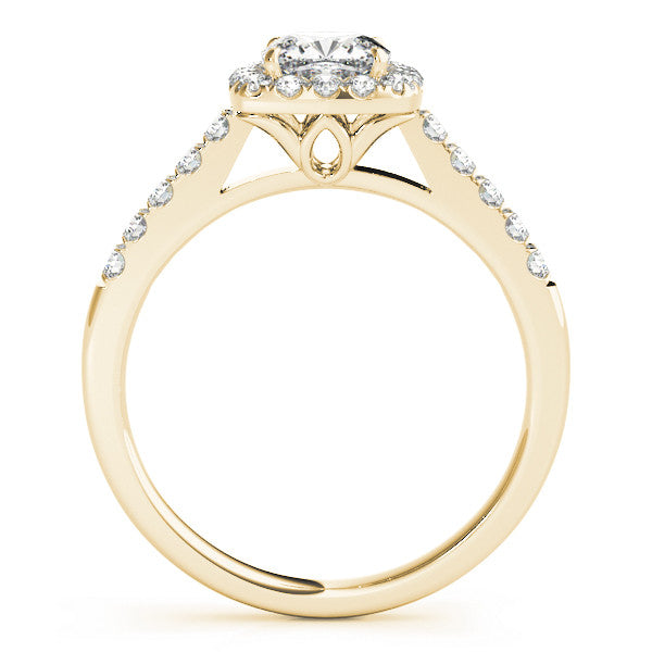 Cushion Cut Veronica Lab-Created Diamond Single Row Halo Engagement Ring (1.35 ct. tw.)