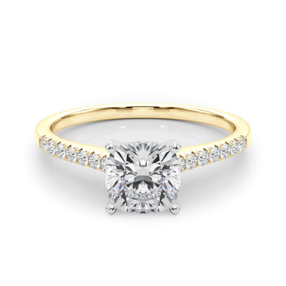 Cushion Cut Lab-Created Diamond Single Row Engagement Ring (1.10 ct. tw.)