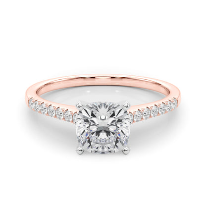 Cushion Cut Lab-Created Diamond Single Row Engagement Ring (1.10 ct. tw.)