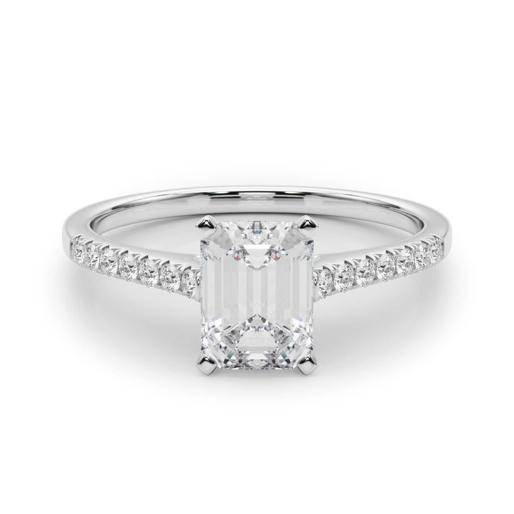 Lab-Created Diamond Single Row Engagement Ring (1.10 ct.)