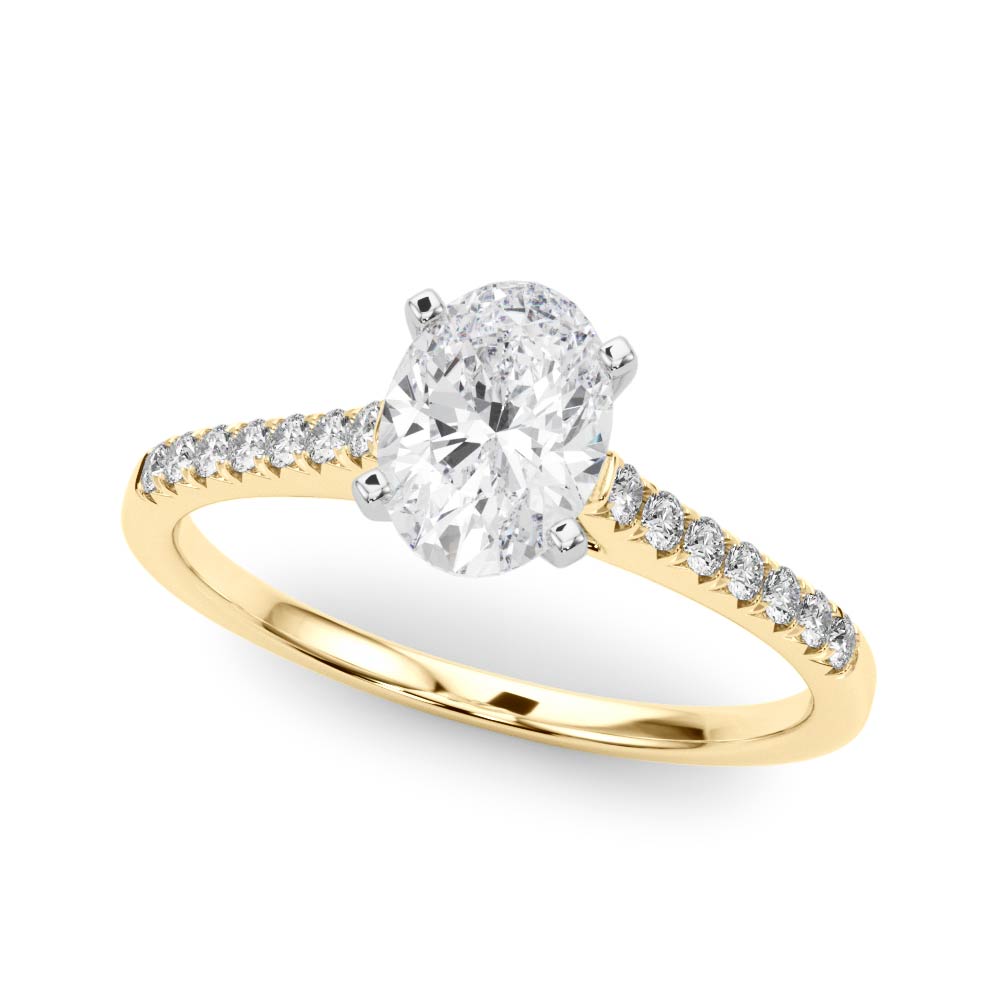 Emery- Oval Cut Lab-Created Diamond Single Row Engagement Ring (1.10 ct. tw.)