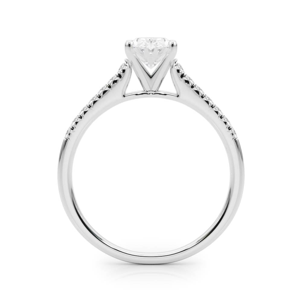 Emery- Oval Cut Lab-Created Diamond Single Row Engagement Ring (1.10 ct. tw.)