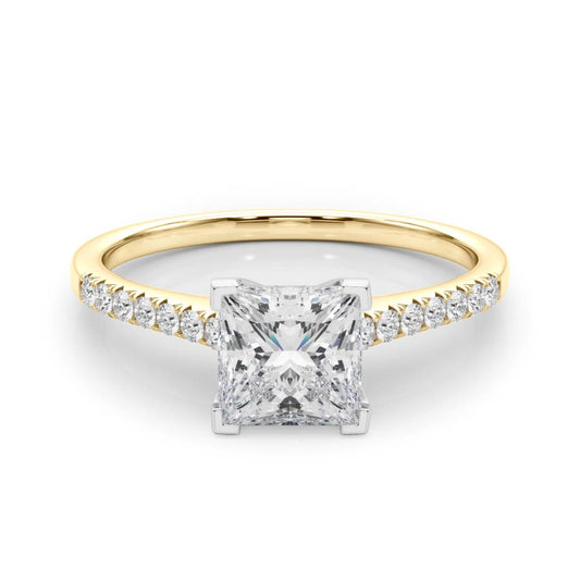 Princess Cut Lab-Created Diamond Single Row Engagement Ring (1.10 ct. tw.)