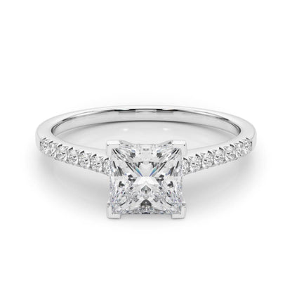 Princess Cut Lab-Created Diamond Single Row Engagement Ring (1.10 ct. tw.)