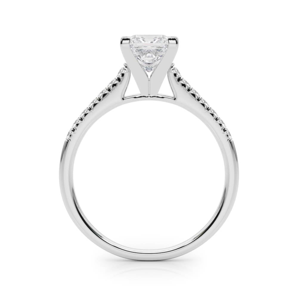 Princess Cut Lab-Created Diamond Single Row Engagement Ring (1.10 ct. tw.)