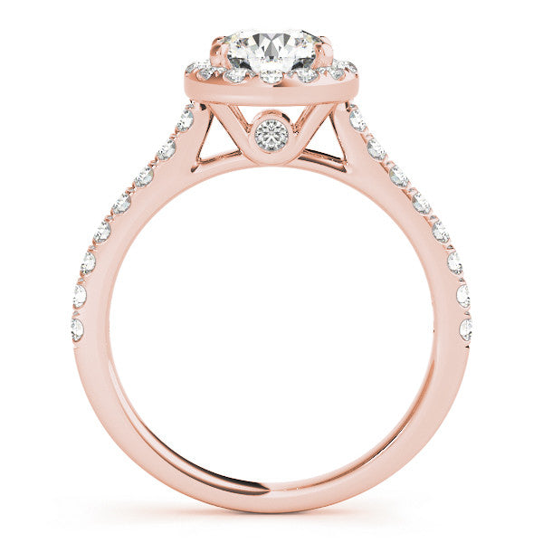 Ava - Round Lab-Created Diamond Halo Single Row Engagement Ring (1.33 CT. TW.)