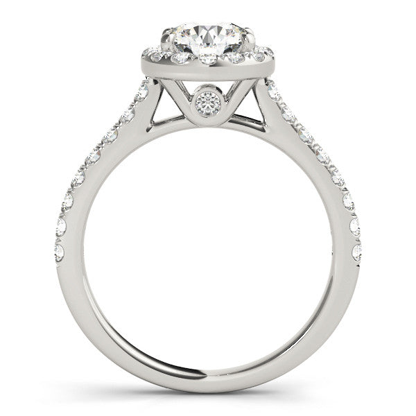 Ava - Round Lab-Created Diamond Halo Single Row Engagement Ring (1.33 CT. TW.)