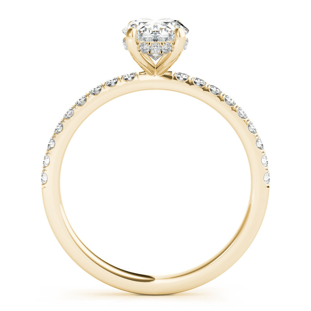 Emery Elise - Oval Cut Lab-Created Diamond Unseen Halo Ring (1.27 ct. tw.)