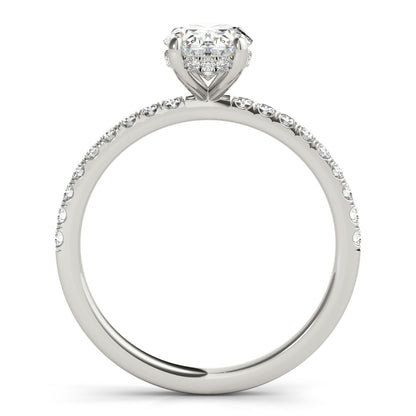 Emery Elise - Oval Cut Lab-Created Diamond Unseen Halo Ring (1.27 ct. tw.)