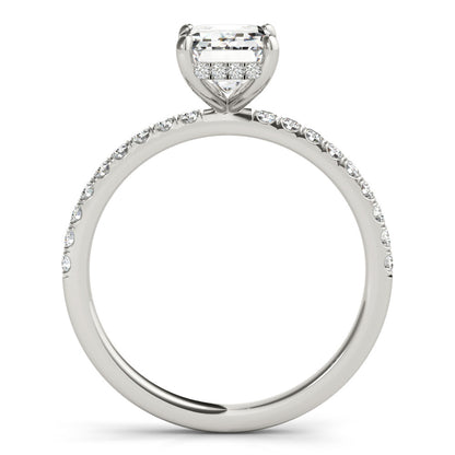 Emery Lab-Created Diamond Single Row Hidden Halo Engagement Ring (1.27 ct.)