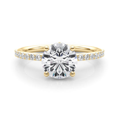 Lab-Created Diamond Single Row Hidden Halo Ring (1.30 ct. tw.)