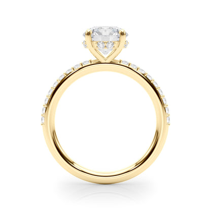 Lab-Created Diamond Single Row Hidden Halo Ring (1.30 ct. tw.)