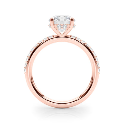 Lab-Created Diamond Single Row Hidden Halo Ring (1.30 ct. tw.)