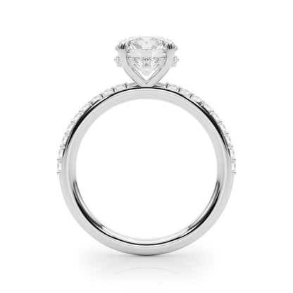 Lab-Created Diamond Single Row Hidden Halo Ring (1.30 ct. tw.)