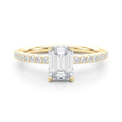 Vera Lab-Created Diamond Single Row Hidden Halo Engagement Ring (1.33 ct.)