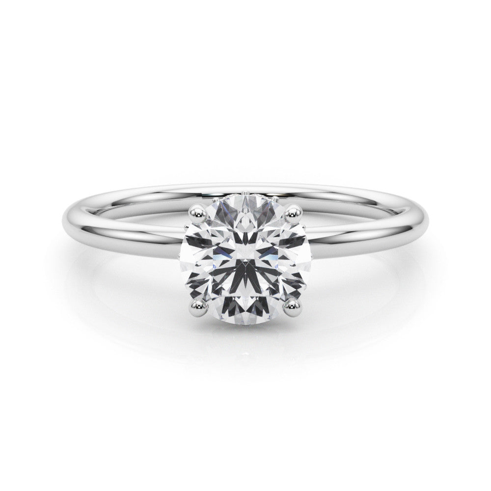 Emery Lab-Created Diamond Hidden Halo Solitaire Ring