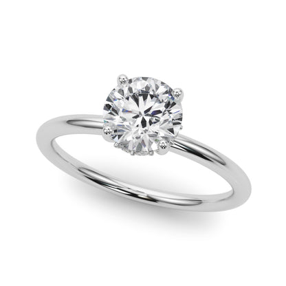 Emery Lab-Created Diamond Hidden Halo Solitaire Ring