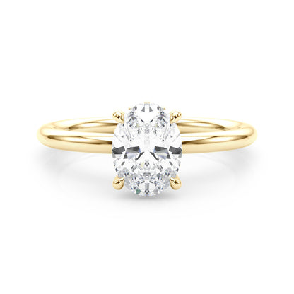 Emery - Oval Cut Lab-Created Diamond Hidden Halo Solitaire Engagement Ring (1.05 ct. tw.)