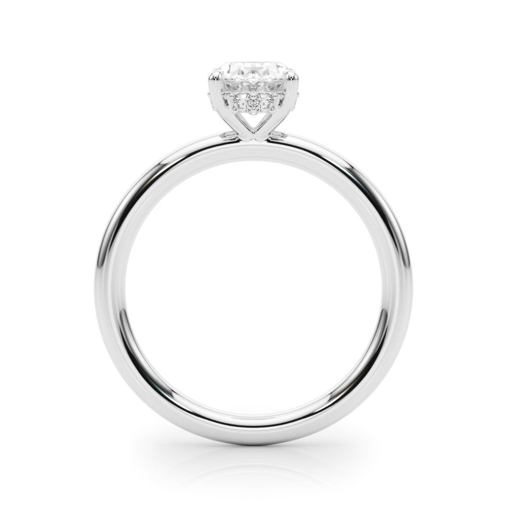 Emery - Oval Cut Lab-Created Diamond Hidden Halo Solitaire Engagement Ring (1.05 ct. tw.)