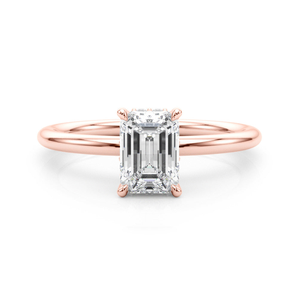 Vera Lab-Created Hidden Halo Diamond Solitaire Engagement Ring (1.10 ct.)