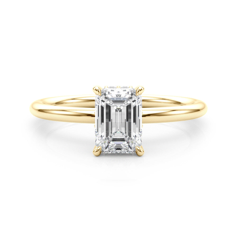 Vera Lab-Created Hidden Halo Diamond Solitaire Engagement Ring (1.10 ct.)