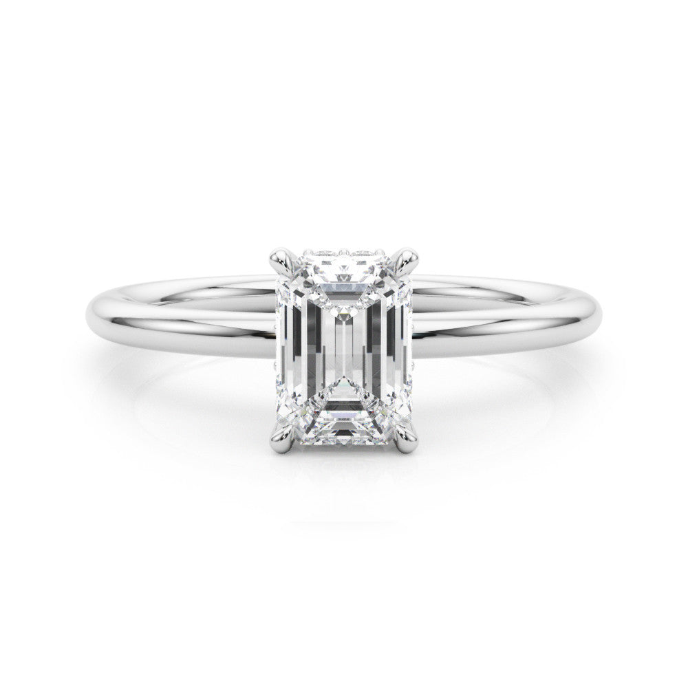 Vera Lab-Created Hidden Halo Diamond Solitaire Engagement Ring (1.10 ct.)