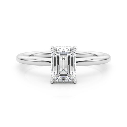 Vera Lab-Created Hidden Halo Diamond Solitaire Engagement Ring (1.10 ct.)