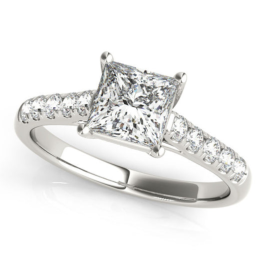 Princess Cut Lab-Created Diamond Single Row Engagement Ring (1.25 ct. tw.)