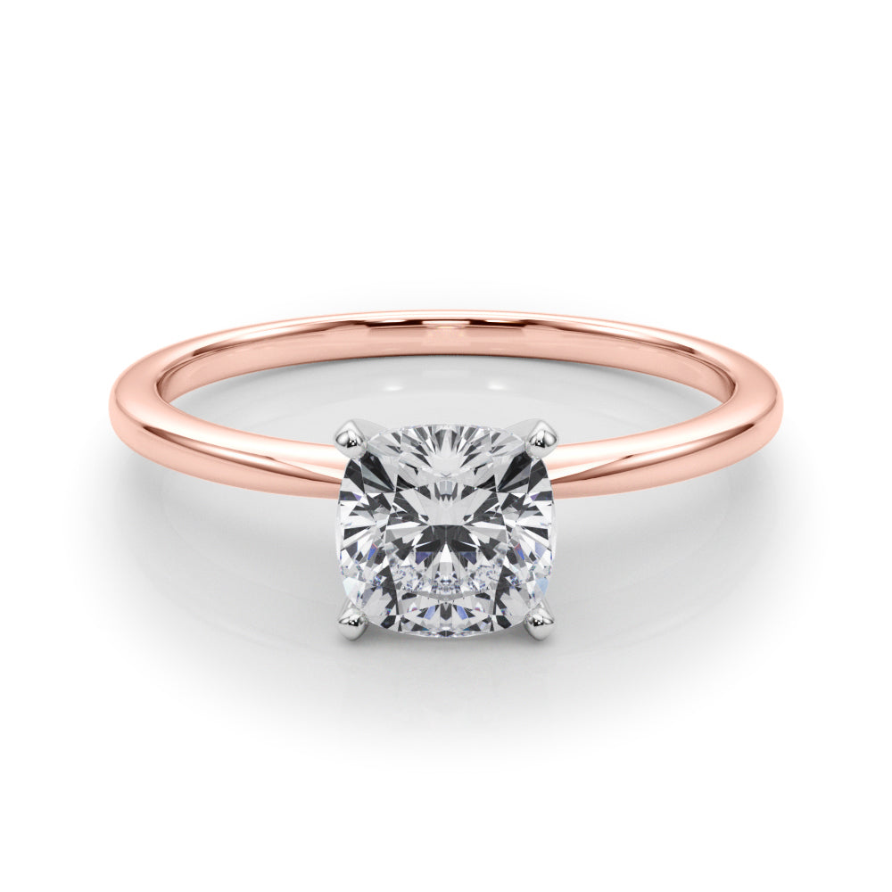 Cushion Cut Lab-Created Diamond Solitaire Engagement Ring (1.00 ct.)