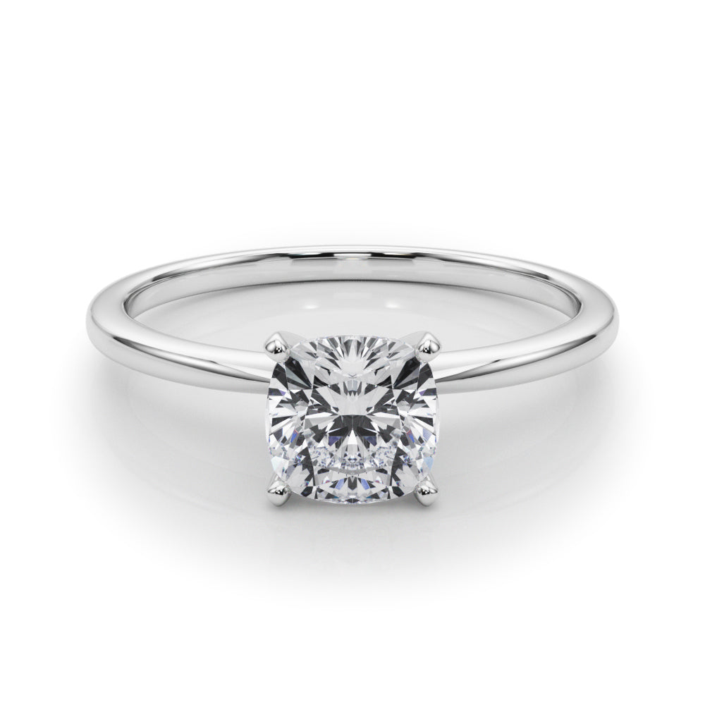 Cushion Cut Lab-Created Diamond Solitaire Engagement Ring (1.00 ct.)