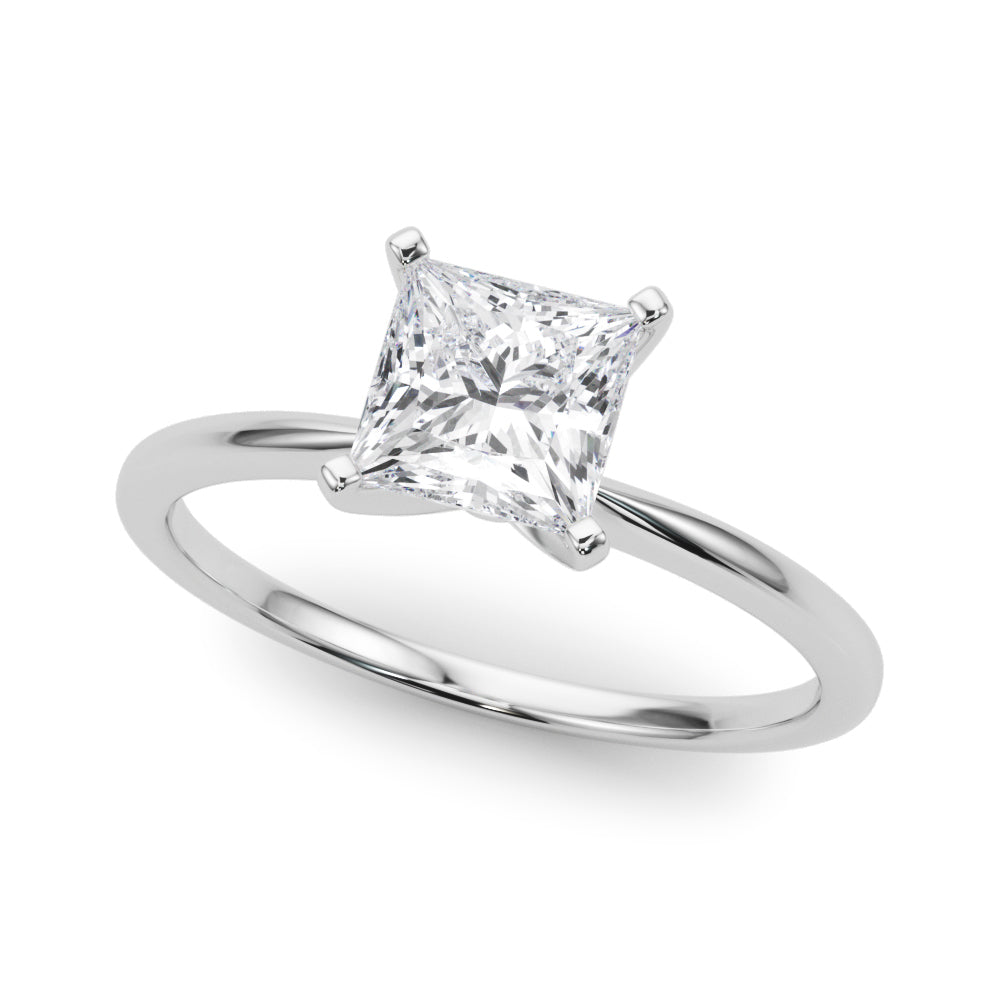 Princess Cut Rose Lab-Created Diamond Solitaire Engagement Ring (1.00 ct.)