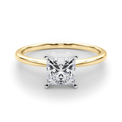 Princess Cut Rose Lab-Created Diamond Solitaire Engagement Ring (1.00 ct.)