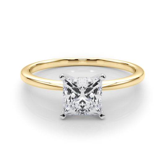 Princess Cut Rose Lab-Created Diamond Solitaire Engagement Ring (1.00 ct.)