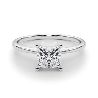 Princess Cut Rose Lab-Created Diamond Solitaire Engagement Ring (1.00 ct.)