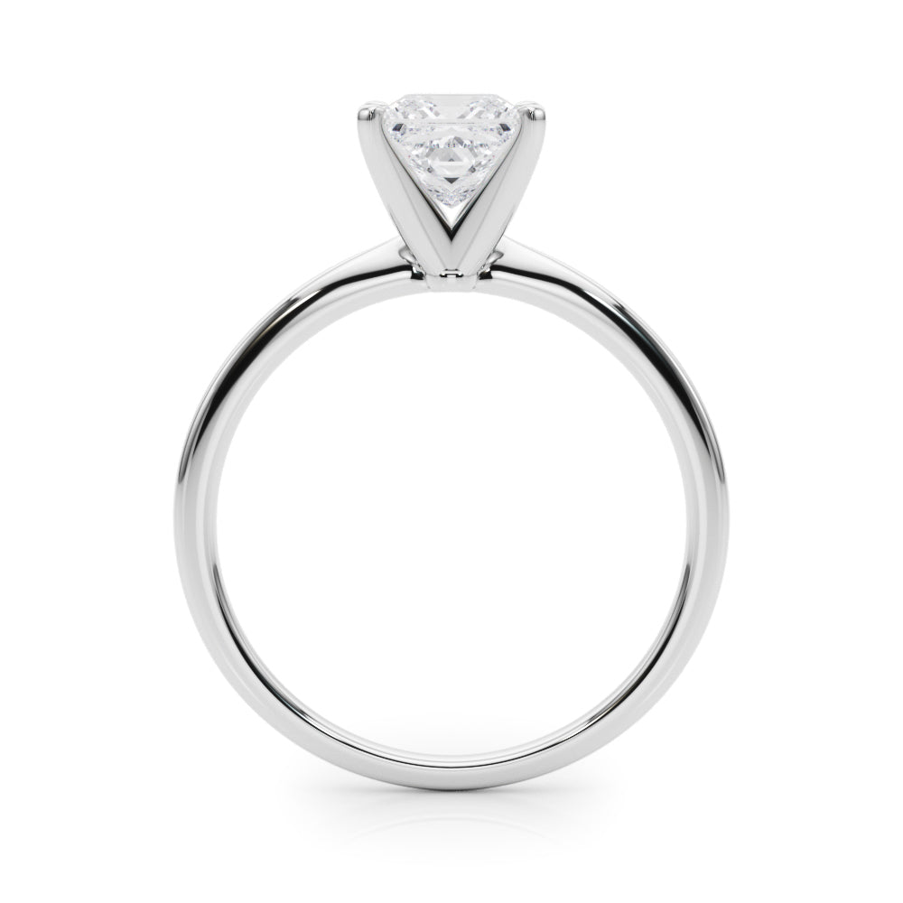 Princess Cut Rose Lab-Created Diamond Solitaire Engagement Ring (1.00 ct.)