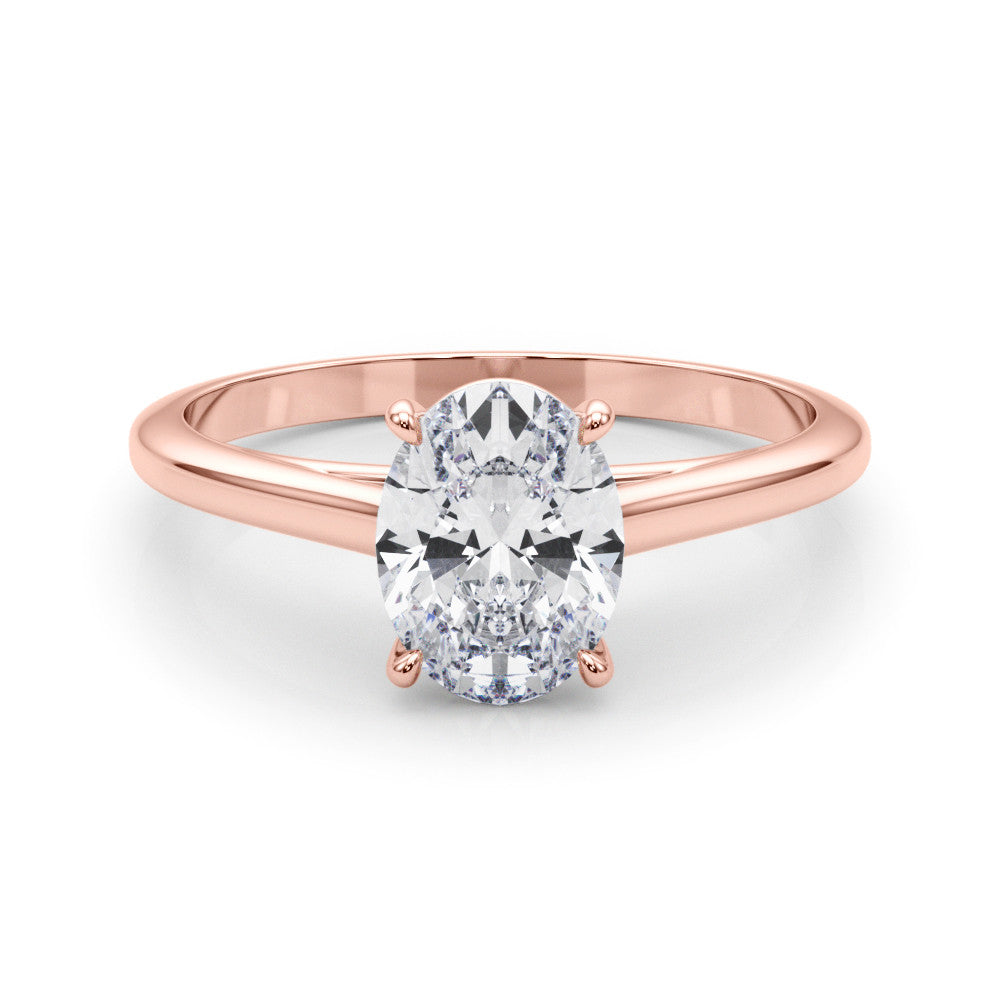 Oval Cut Lab-Created Diamond Solitaire Engagement Ring (1.00 ct. tw.)