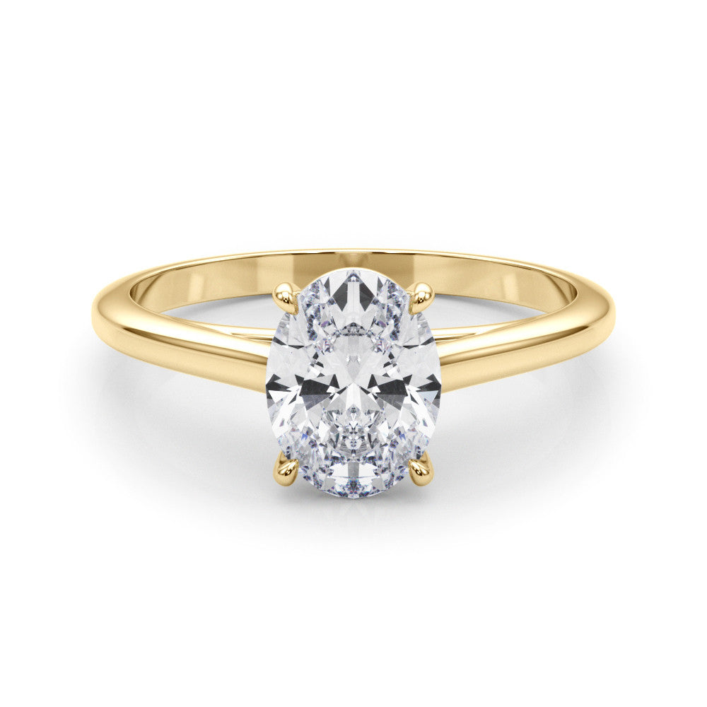 Oval Cut Lab-Created Diamond Solitaire Engagement Ring (1.00 ct. tw.)