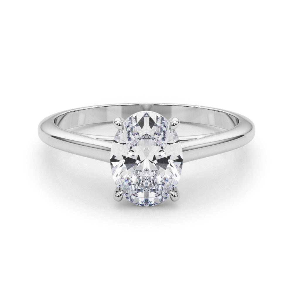 Oval Cut Lab-Created Diamond Solitaire Engagement Ring (1.00 ct. tw.)